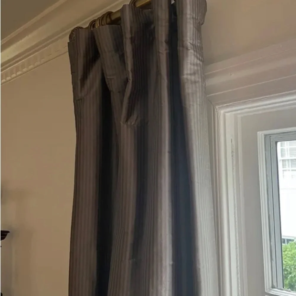 Restoration Hardware Thai Tonal Silk Stripe Drapery‎ 83
